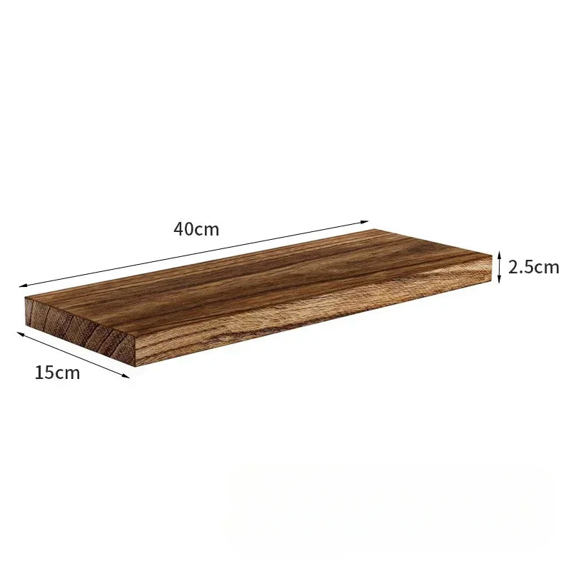 Rustic Solid Wood Floating Shelves - Handmade Wall Storage